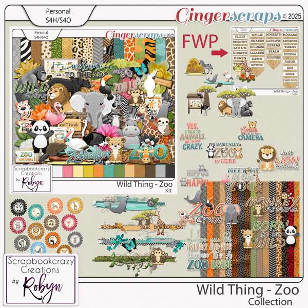 Wild Thing - Zoo Collection by Scrapbookcrazy Creations