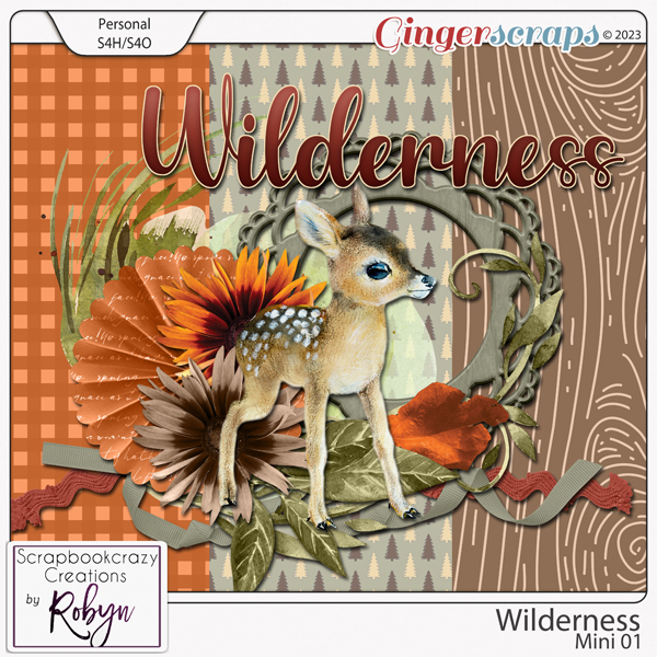 Wilderness Mini Kit by Scrapbookcrazy Creations