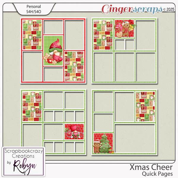 Xmas Cheer Christmas Pages by Scrapbookcrazy Creations