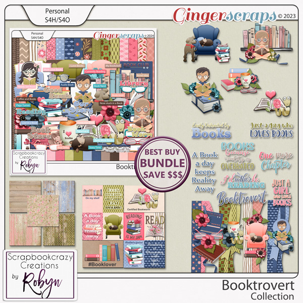 Booktrovert Collection by Scrapbookcrazy Creations