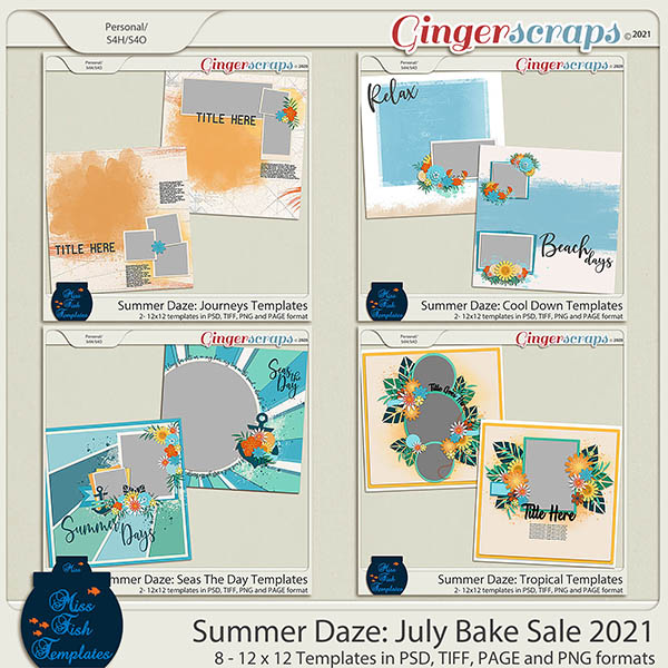 Summer Daze: July 2021 Bake Sale Bundle by Miss Fish