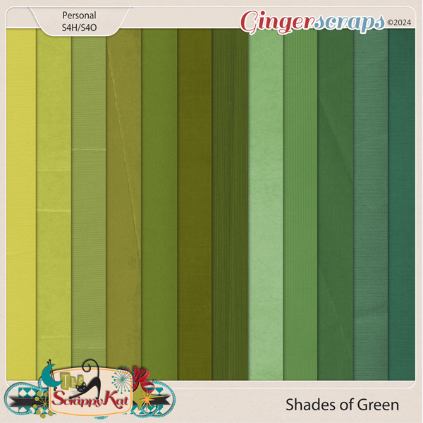 Shades of Green by The Scrappy Kat