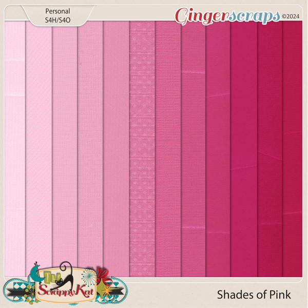 Shades of Pink by The Scrappy Kat