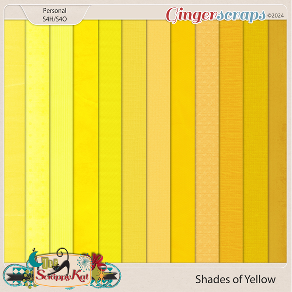 Shades of Yellow by The Scrappy Kat