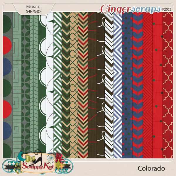 Colorado Pattern Papers by The Scrappy Kat