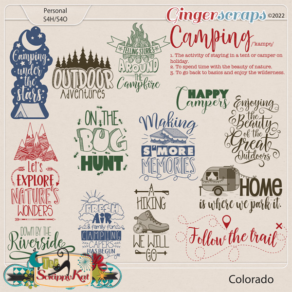 Colorado Word Art Vol. 1 by The Scrappy Kat