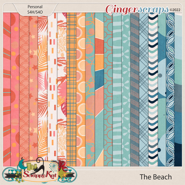 The Beach Pattern Papers by The Scrappy Kat