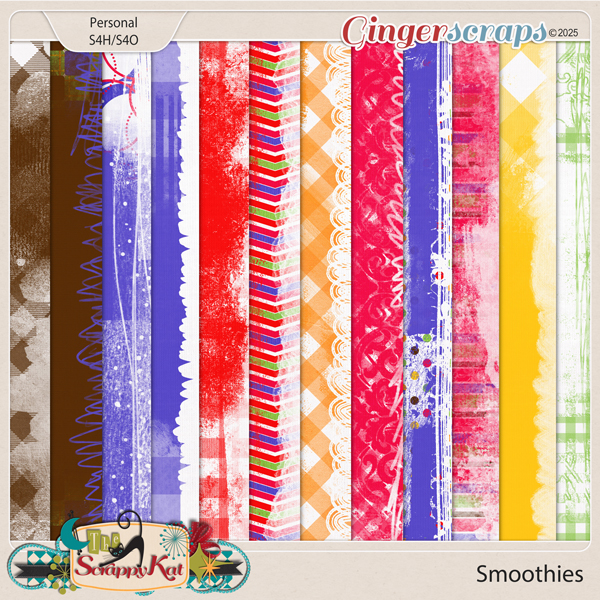 Smoothies Distressed Papers by The Scrappy Kat