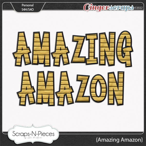 Amazing Amazon Alpha by Scraps N Pieces 