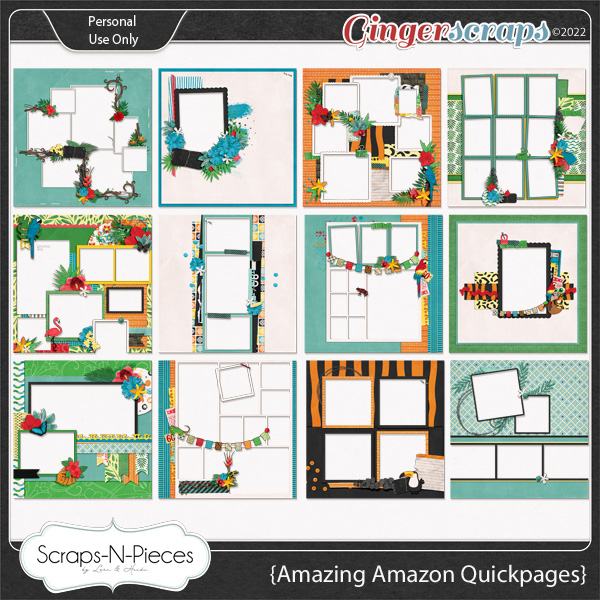 Amazing Amazon Quickpages by Scraps N Pieces 