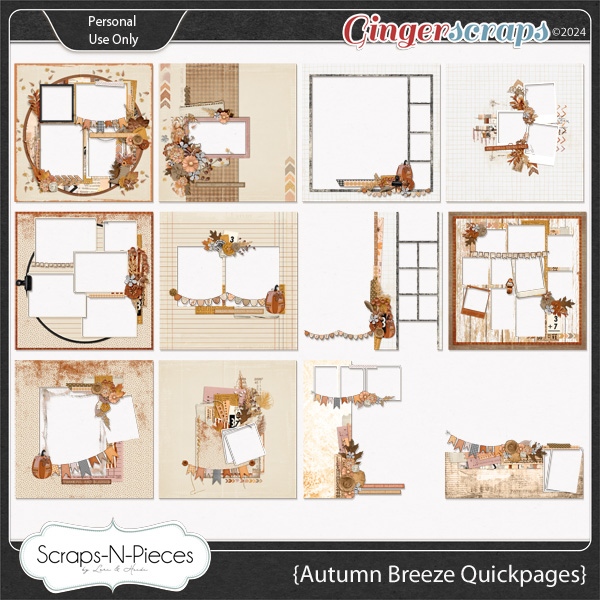 Autumn Breeze Quickpages by Scraps N Pieces 