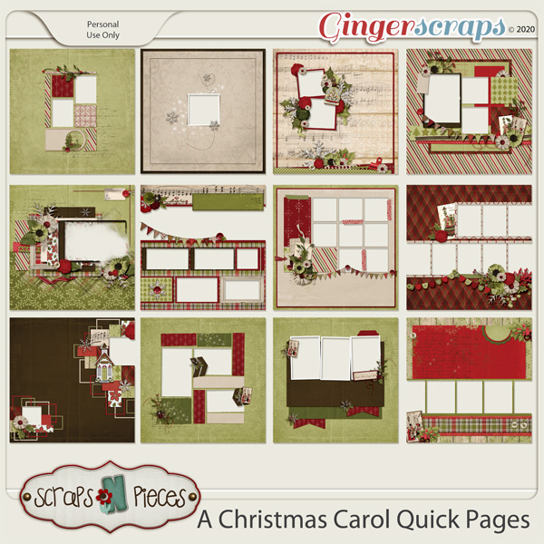 A Christmas Carol Quick Pages by Scraps N Pieces 