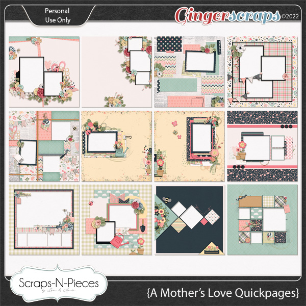 A Mother's Love Quickpages by Scraps N Pieces 