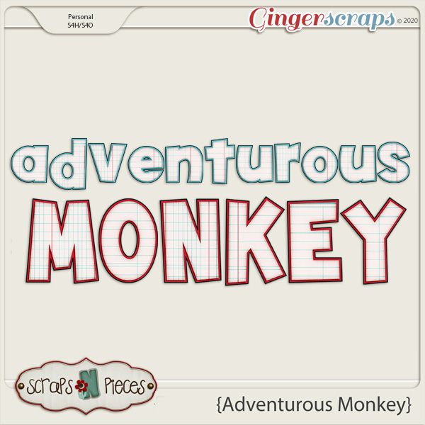 Adventurous Monkey alpha by Scraps N Pieces 