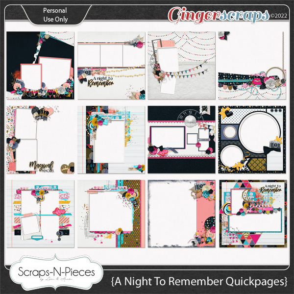 A Night To Remember Quickpages by Scraps N Pieces 