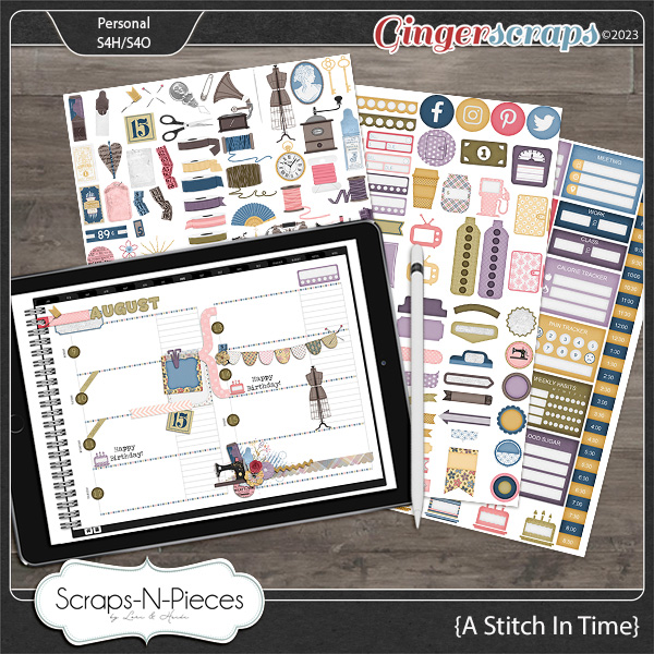 A Stitch In Time Digital Planner by Scraps N Pieces