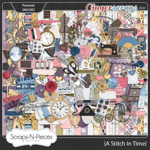 A Stitch In Time Bundled Kit by Scraps N Pieces