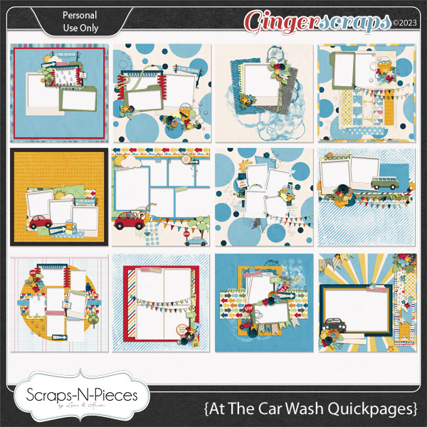 At The Carwash Quickpages by Scraps N Pieces