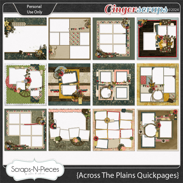 Across The Plains Quickpages - Scraps N Pieces 