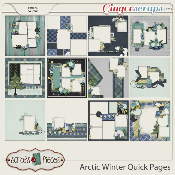 Arctic Winter Quick Pages - Scraps N Pieces 
