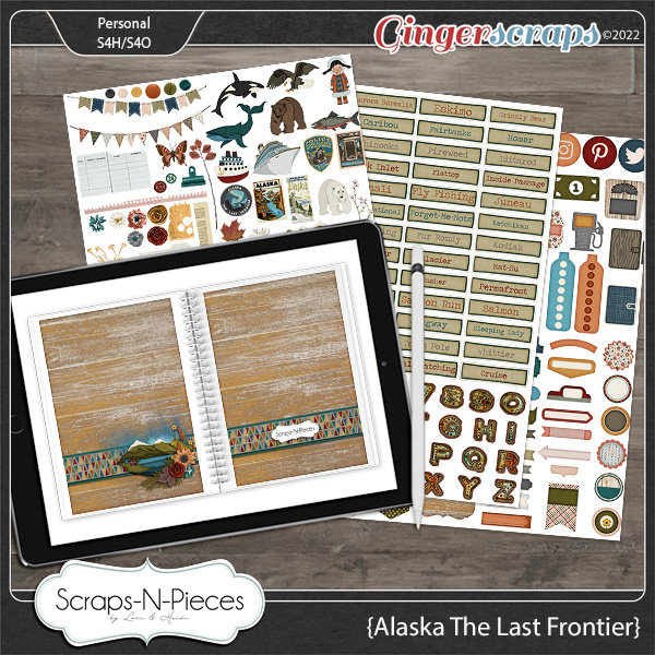 Alaska The Last Frontier - Planner Pieces by Scraps N Pieces 