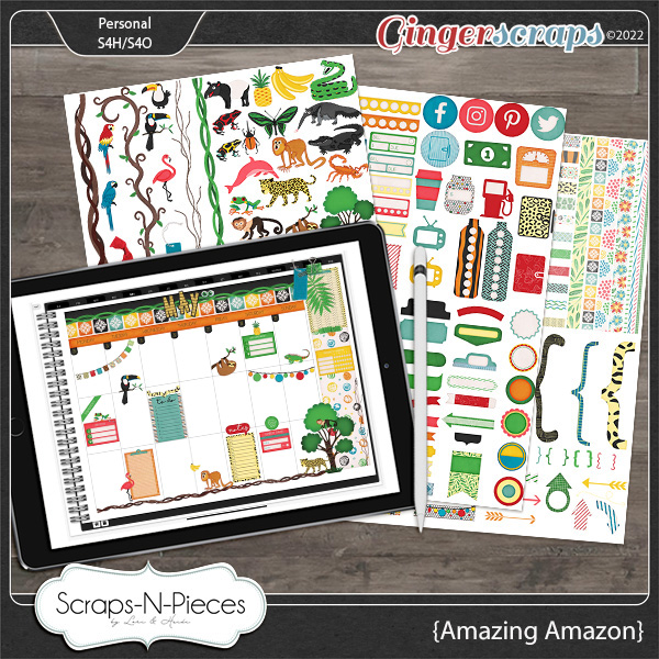 Amazing Amazon Planner Pieces by Scraps N Pieces