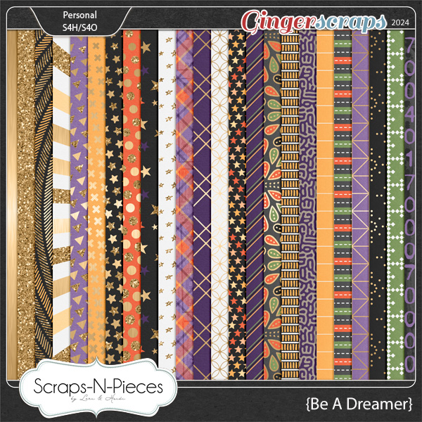 Be A Dreamer Pattern Papers by Scraps N Pieces 