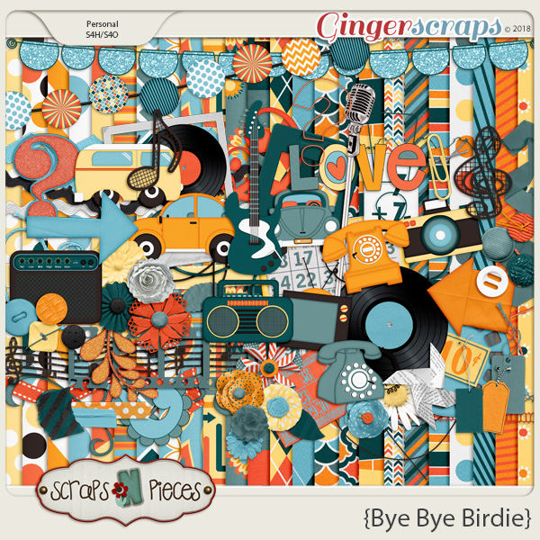 Bye Bye Birdie kit by Scraps N Pieces