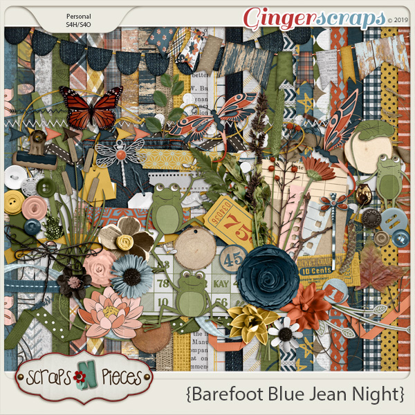 Barefoot Blue Jean Night Kit by Scraps N Pieces