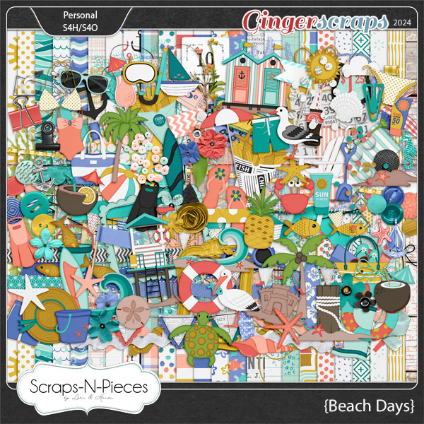 Beach Days Kit by Scraps N Pieces