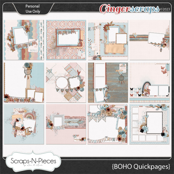 Boho Quick Pages by Scraps N Pieces