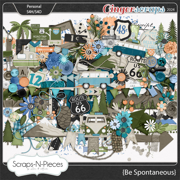 Be Spontaneous Embellishments and Wordbits by Scraps N Pieces