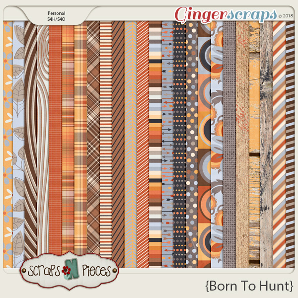 Born To Hunt Paper Pack by Scraps N Pieces 
