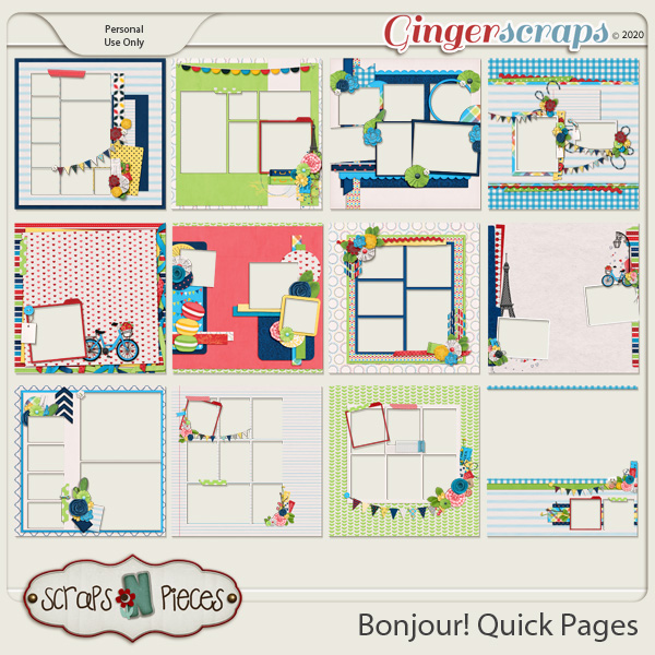 Bonjour! Quick Pages - Scraps N Pieces 