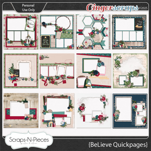 Be-Lieve Quickpages by Scraps N Pieces 