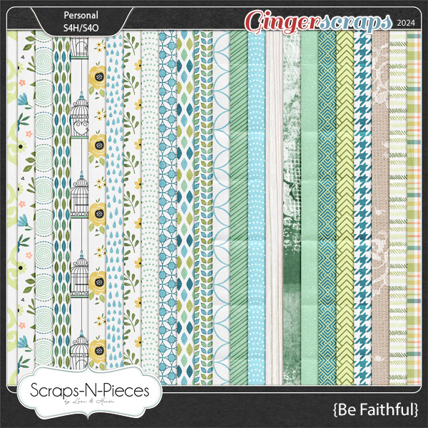 Be Faithful Pattern Papers by Scraps N Pieces