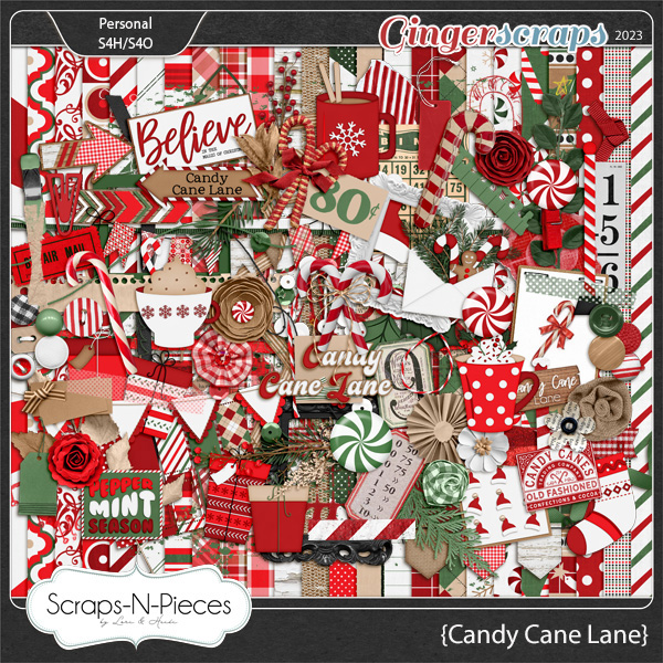 Candy Cane Lane Kit by Scraps N Pieces