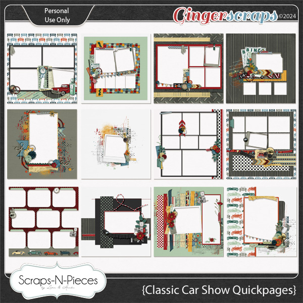 Classic Car Show Quickpages by Scraps N Pieces 