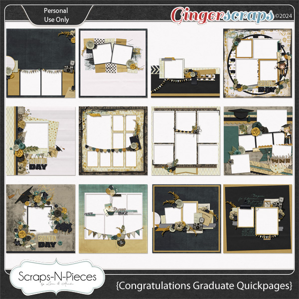 Congratulations Graduate Quickpages by Scraps N Pieces