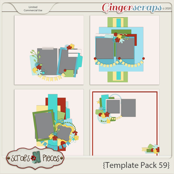 Template Pack 59 by Scraps N Pieces  