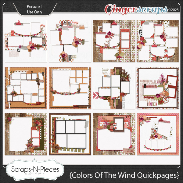 Colors Of The Wind Quickpages by Scraps N Pieces 