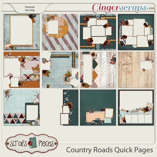 Country Roads Quick Pages by Scraps N Pieces