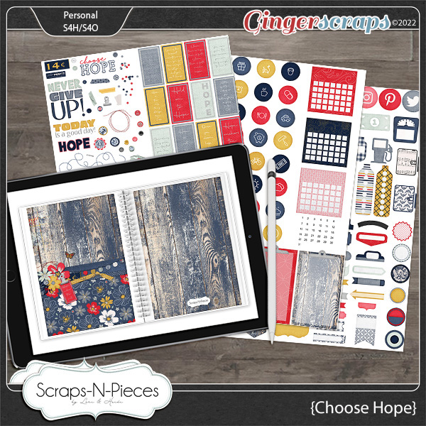 Choose Hope Planner Pieces by Scraps N Pieces 