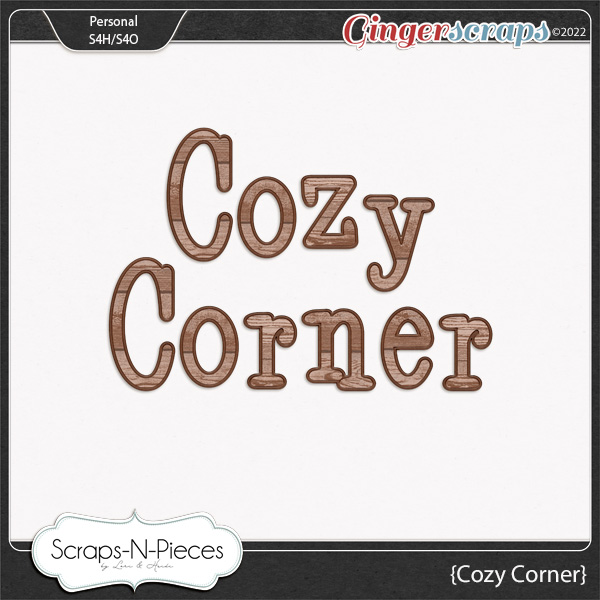 Cozy Corner Alpha by Scraps N Pieces  