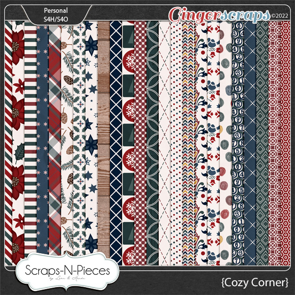 Cozy Corner Pattern Papers by Scraps N Pieces