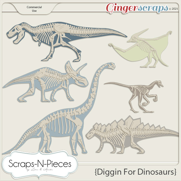 Diggin' For Dinosaurs CU1 - Scraps N Pieces 