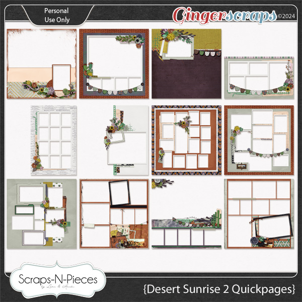 Desert Sunrise 2 Quick Pages by Scraps N Pieces