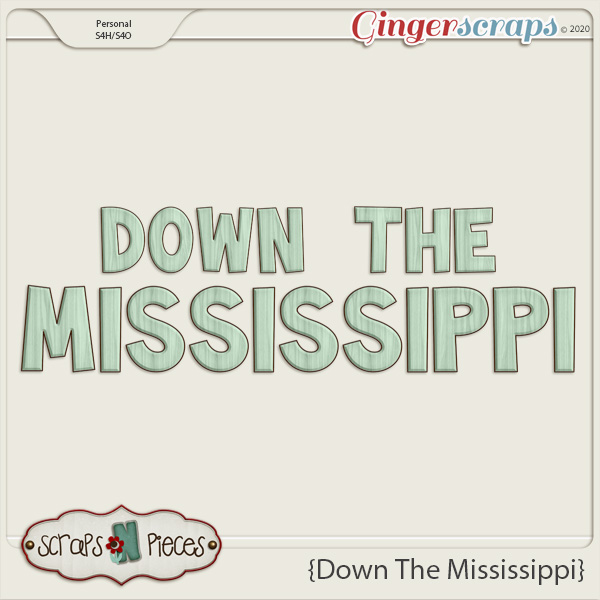 Down the Mississippi Alpha by Scraps N Pieces
