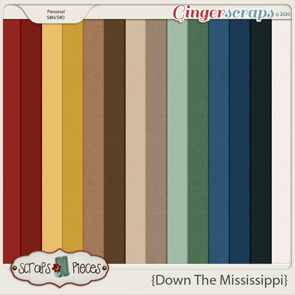Down the Mississippi Cardstocks by Scraps N Pieces