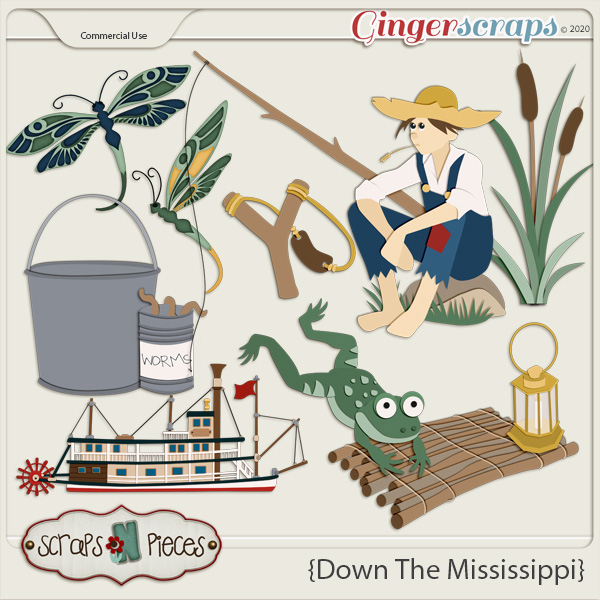Down The Mississippi CU - Scraps N Pieces 